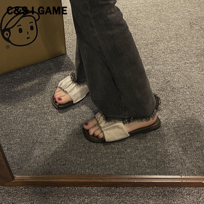 C＆S  Dép sandal nữ Hở Ngón Đế Dày Có Quai Cài 2023NEW Mùa hè Kiểu Dáng Thời Trang Thấm hút mồ hôi Thời trang Chống bám bụi Tự nhiên FDL23B0KHY 46Z231112