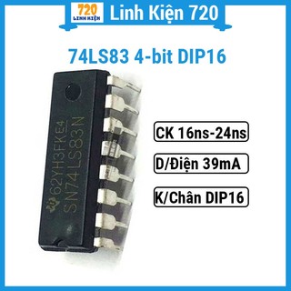 Chíp 74ls83 4-bit binary full adder dip16 cao cấp