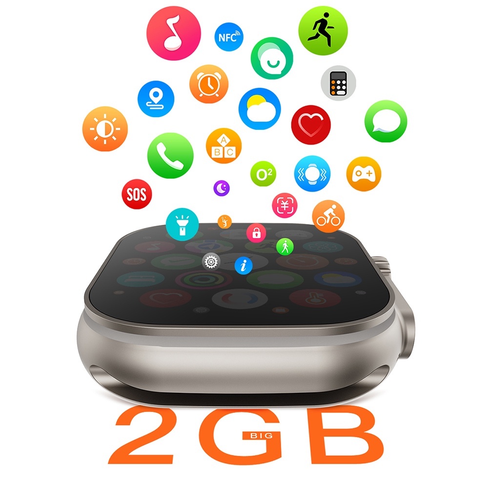 Đồng Hồ Thông Minh microos 10 Active island w69 + ultra 2gb rom series 9 plus nfc 2023