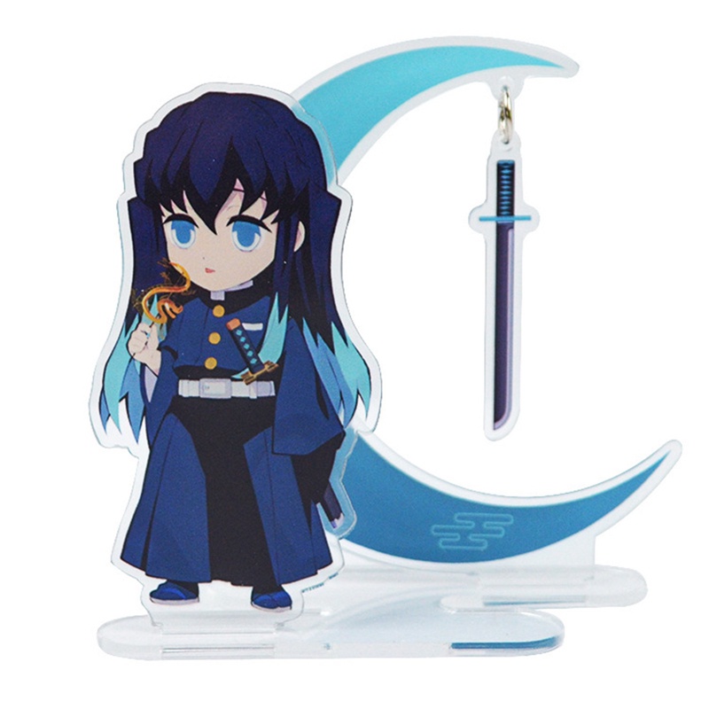 Dn Mô Hình Hoạt Hình anime demon slayer Hai Mặt Bằng acrylic 15cm Để Bàn Trang Trí