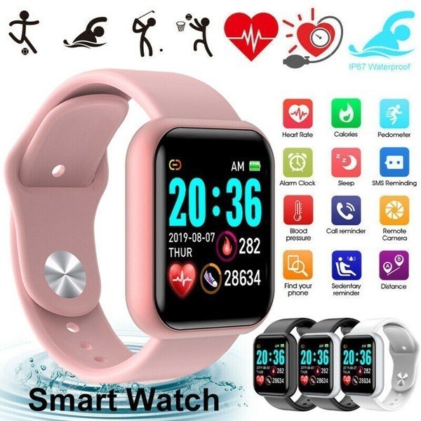 Đồng Hồ Thông Minh y68 bluetooth Chống Nước Cho iphone xiaomi Và Phụ Kiện
