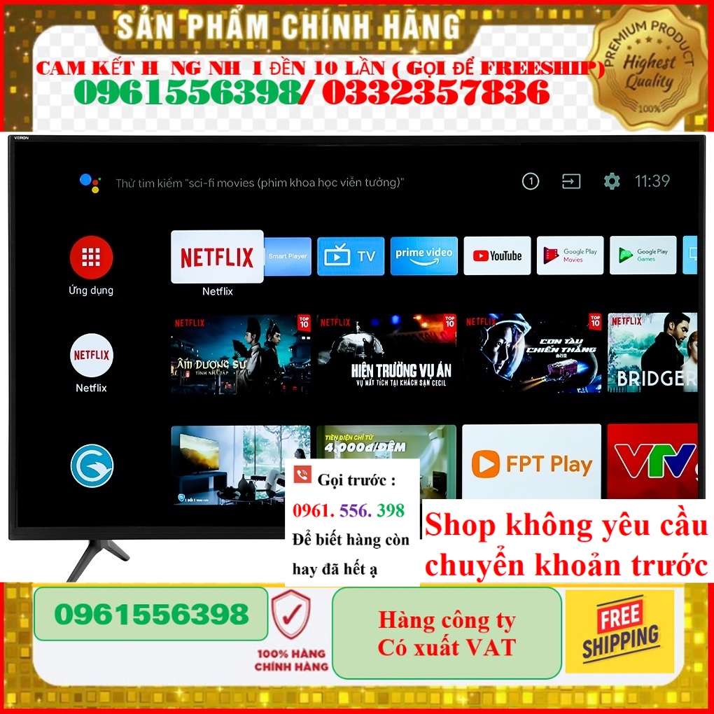 [HÃNG] Android Tivi Casper 43 inch 43FGA610 và Casper 43FG5200