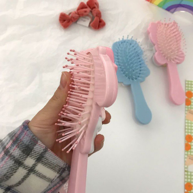 Lược đệm khí mô hình Sanrio Lược massage túi khí hình chó quế dễ thương Lược massage tay cầm chống tĩnh điện di động