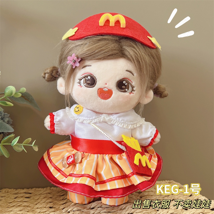 Mới Bộ Quần Áo cotton Thời Trang Cho Búp Bê 20cm