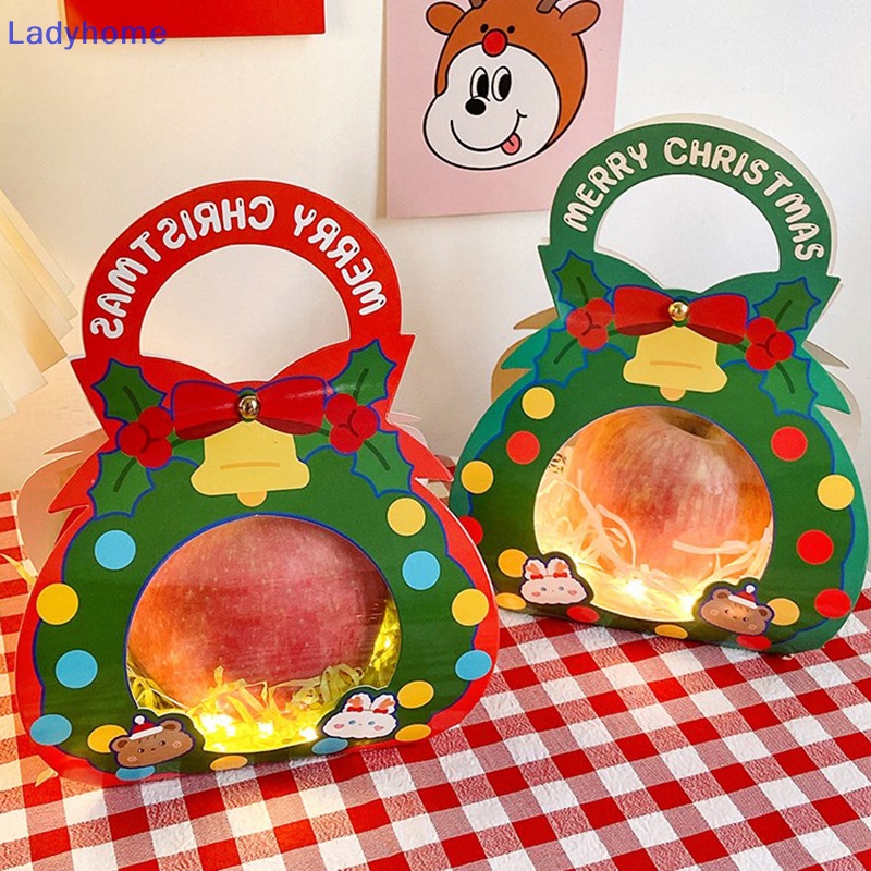 Lady christmas Hộp Quà Nhỏ Bằng Giấy Đựng Kẹo Bánh Mì Gừng Giáng Sinh vn