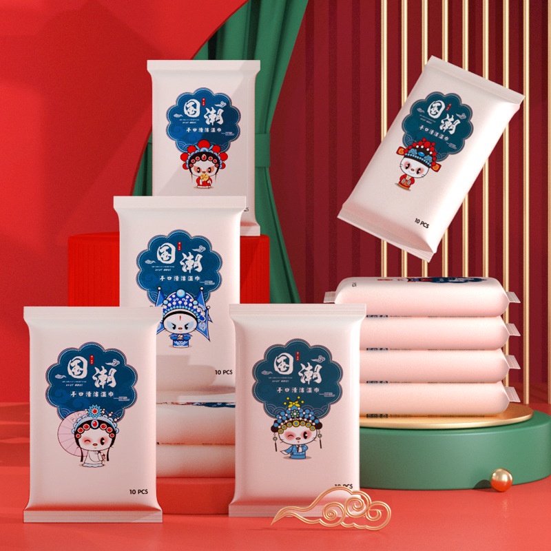 1 Gói Khăn Lau Trẻ Em Không Mùi Mẫu Ngẫu Nhiên, Đếm 10