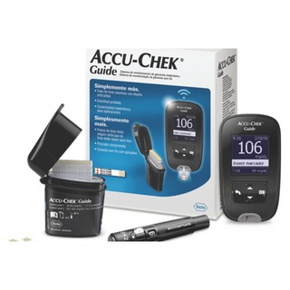 Máy đo đường huyết accu-check guide + hộp 25 que + kim/cồn