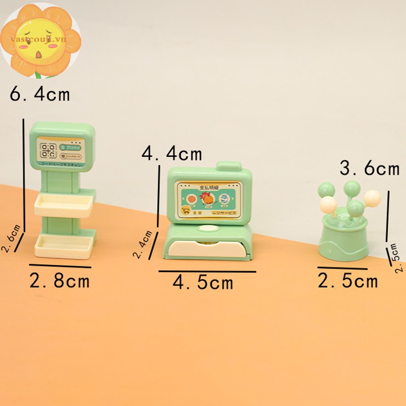 Vastji set 3 Mô Hình Búp Bê Thu Nhỏ 1 / 12 Trang Trí Nhà Búp Bê vn