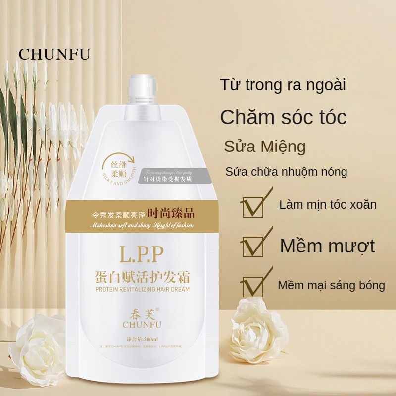 Mặt Nạ Ủ Tóc protein 500ml Cải Thiện Tóc Khô Và Xoăn Mượt Mà Sáng Bóng