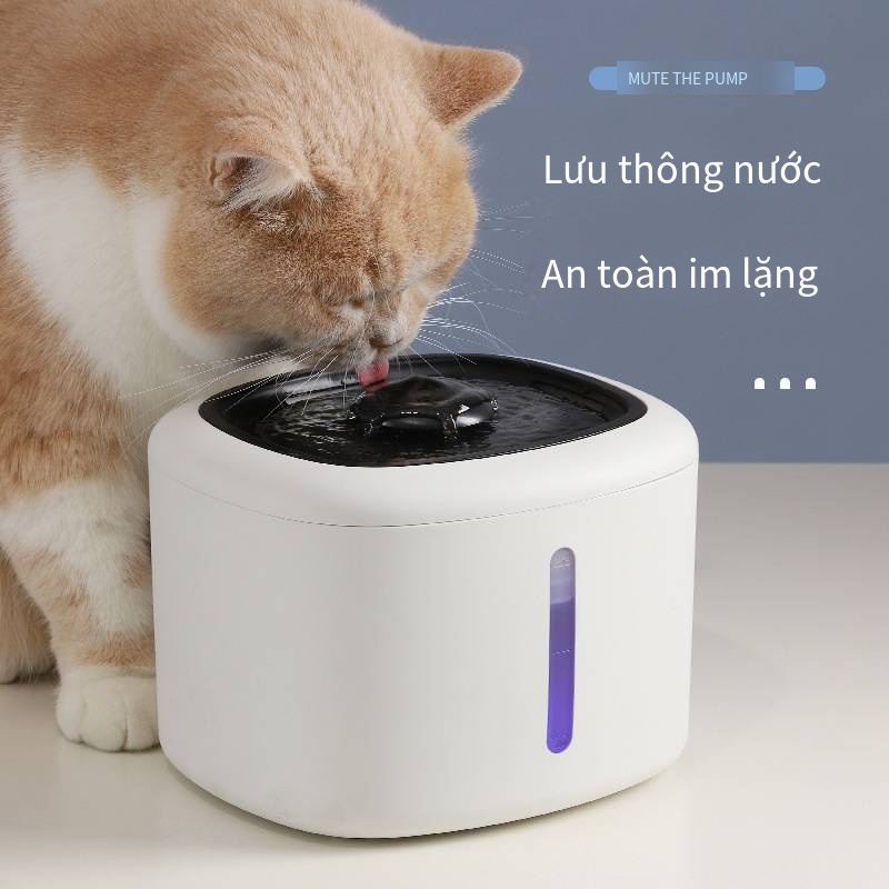 MASTI Máy uống nước thông minh cho mèo Máy uống nước chảy tự động tuần hoàn nước sống để lọc chậu nước cho mèo và chó