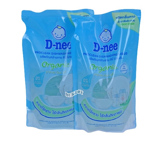 Nước Rửa Bình/Xúc Bình Sữa Dnee Thái Lan 600ML/500ML - Mẫu Mới - Hàng Chuẩn Thái Lan