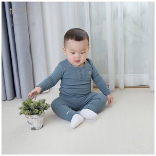 [HRNEE] Bộ dài tay nỉ lông mềm ấm (6-9M đến 3-4Y)
