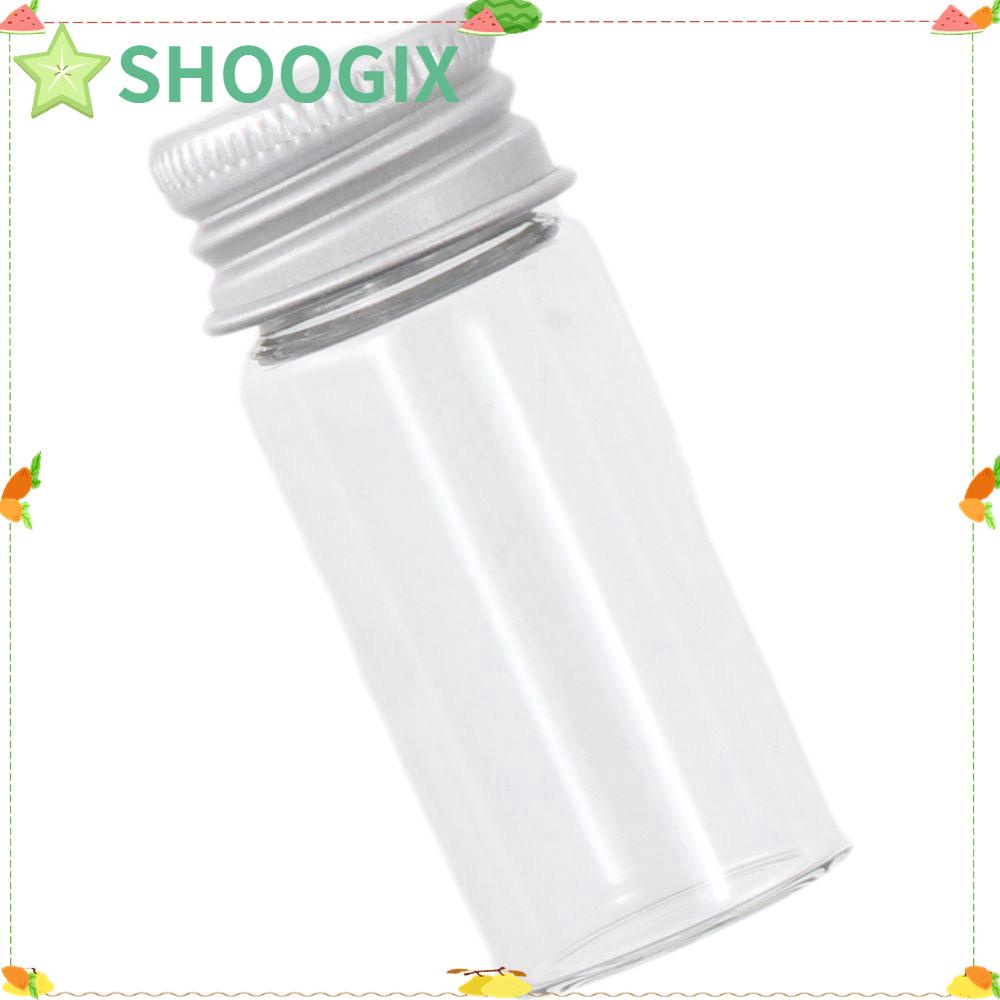 Shoogix Set 12 Bình Thủy Tinh Nhỏ Trong Suốt 10ml Có Nút Nhựa Dùng Để