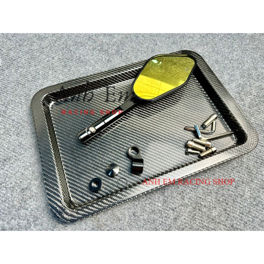 Kính chiếu hậu Rizoma Elisse - Hàng Loại 1 - Kính Elip - Mặt Kính Chống Chói - Thân Kính Nhôm CNC