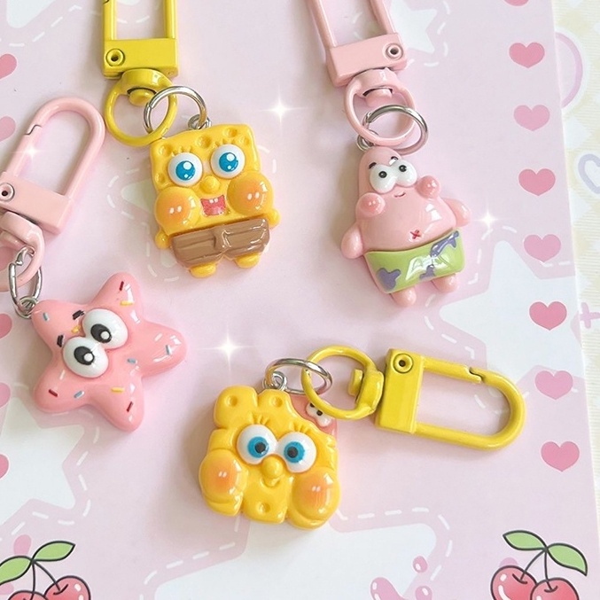 Dễ Thương Móc Khóa Hình spongebob Đáng Yêu