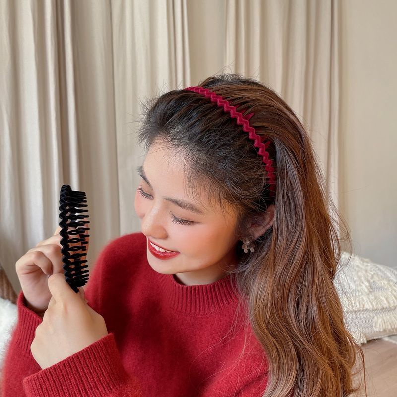 Set 3 Băng Đô Cài Tóc Co Giãn Đơn Giản Thời Trang Hàn Quốc Cho Nữ
