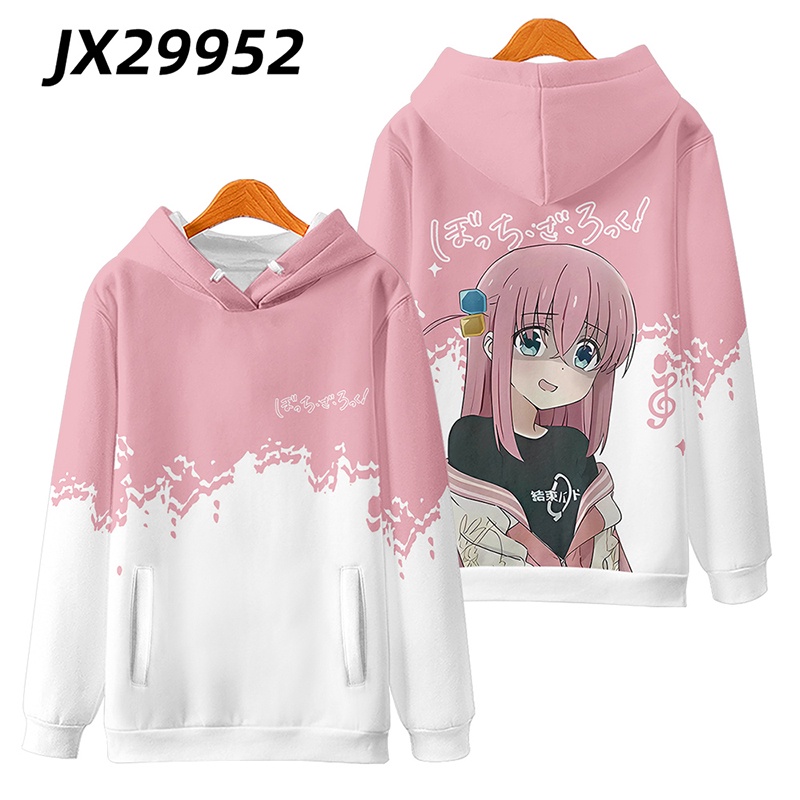 Áo hoodie Tay Dài In Họa Tiết anime bocchi the rock 3d Thời Trang unisex