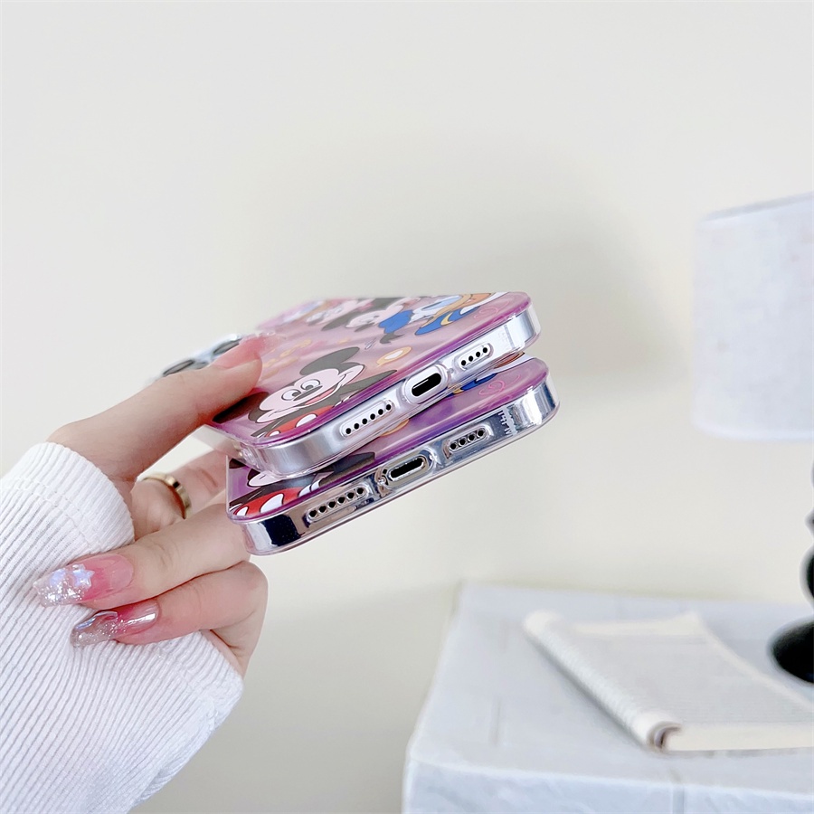 Ốp Điện Thoại Hình Chuột mickey minnie Vịt donald Cho iphone 15 pro max 14 pro max 13 pro max 12 pro max 11