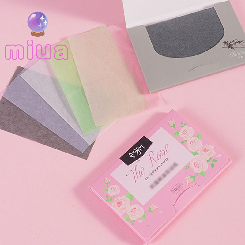 Miu🔮Tệp 100 tờ giấy thấm dầu Derf vệ sinh sạch dầu nhờn thừa trên mặt