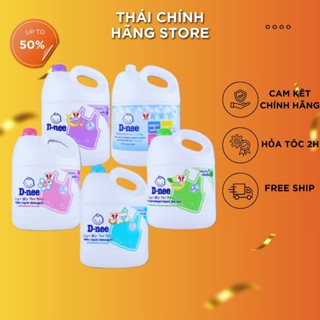 Nước giặt quần áo em bé Dnee 3000ml-Nước Giặt Xả Cho Trẻ Em an toàn