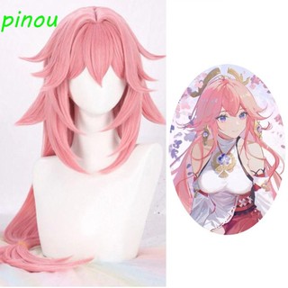 Pinou Tóc Giả cosplay yae miko Bằng Sợi Tổng Hợp Chịu Nhiệt Cao Tự Nhiên