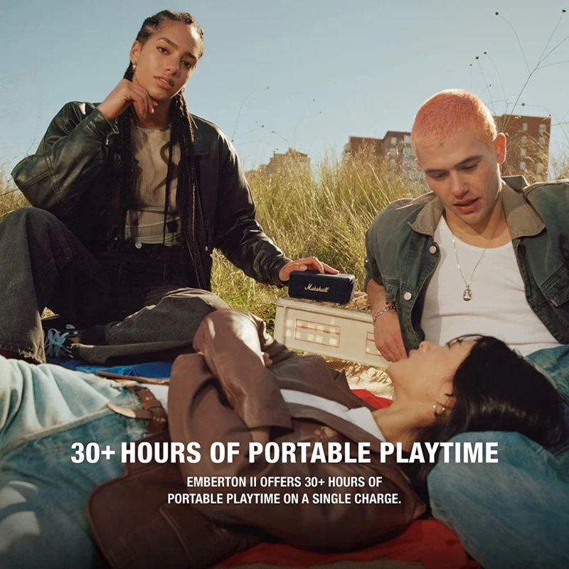 Marshall Loa bluetooth mini Chống Thấm Nước ipx7 Âm Trầm Mạnh Mẽ