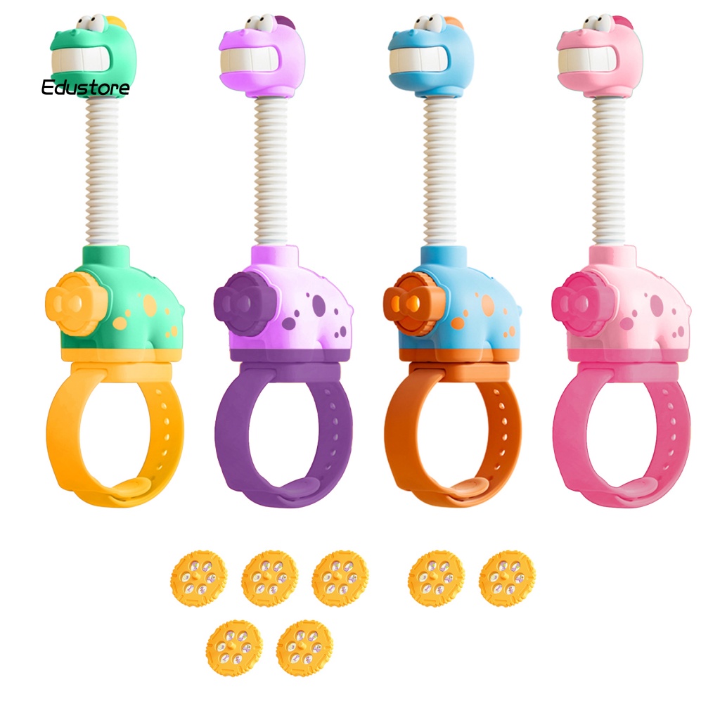 Đồng Hồ Dây Silicon Có Thể Điều Chỉnh 360° Đồng Hồ Xoay 360 Độ Hình Khủng Long Đáng Yêu° Ống Nhòm Xoay Tròn Giáo Dục Cho Bé Trai Và Bé Gái