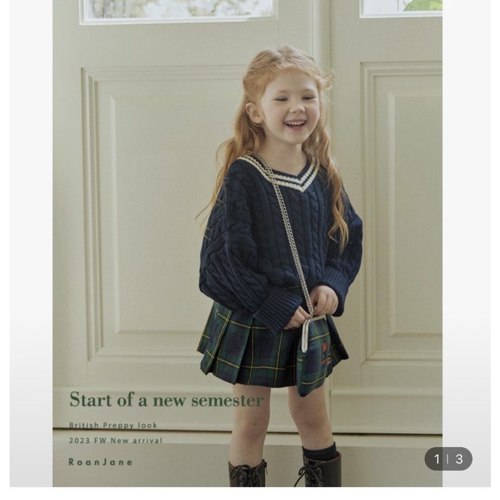 Chân váy xếp ly liền quần đùi P0lham cho bé gái, teen