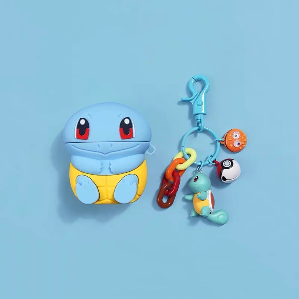 Vỏ Bảo Vệ Hộp Sạc Tai Nghe airpods 2 / pro / 3 Bằng Silicon Họa Tiết Hoạt Hình pokemon Dễ Thương