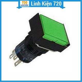 Nút nhấn đề vuông 24VDC AL6 - A nhấn giữ (có đèn 3 màu tùy chọn)