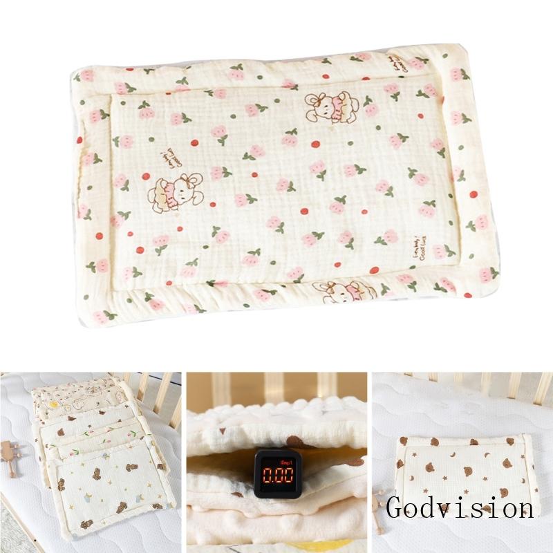 Soft Breathable Cotton Baby Pillow Ergonomic Infant Pillow for Comfortable Rest