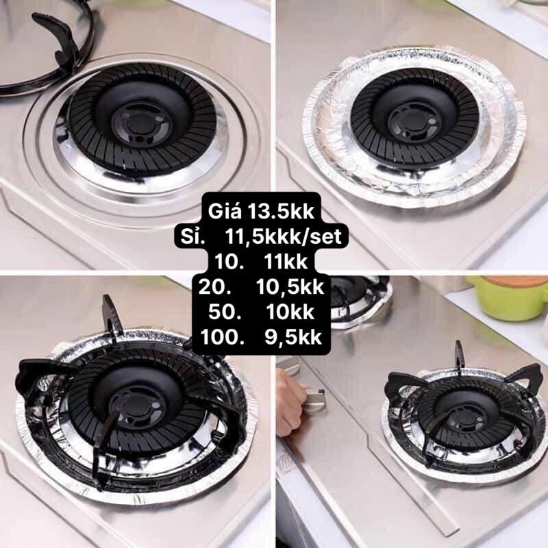 (Bán buôn-chuyên sỉ) Set 10 Miếng Giấy Bạc Lót Bếp