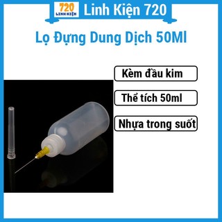 Lọ đựng dung dịch 50ml kèm kim tiêm tiện lợi