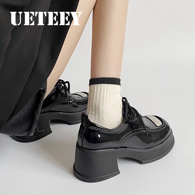 UETEEY  giày búp bê Mary Jane Lolita Đế da mềm đế êm thời trang Nhẹ nhàng Tự nhiên Đáng yêu Lịch sự Thoải mái FLF23C092S 50Z231211