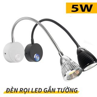 Đèn tường đầu giường LED 5W - 3 chế độ ánh sáng, Đèn đọc sách treo tường, Ánh sáng chiếu rọi điểm - DW011