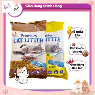 (Bao Bì Mới) Combo 2 túi Cát Mèo Vệ Sinh Premium Cat Litter 9L , Cát Mèo Vệ Sinh Khử Mùi Diệt Khuẩn 4KG - 9L