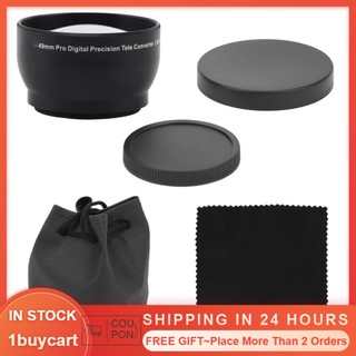1buycart1 Ống kính tele HD độ phóng đại 49MM 2X cho tất cả các ống kính máy ảnh cỡ nòng