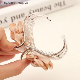 Kẹp tóc càng cua đính hoa trà lãng mạn cho nữ