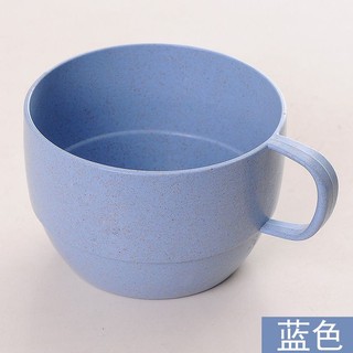 Cốc uống cafe có quai bằng rơm lúa mạch 300ml