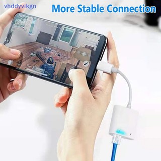 Đầu Chuyển Đổi Thẻ Mạng VHDD Type-C Sang RJ45 Cho Điện Thoại Xiaomi Huawei Iphone