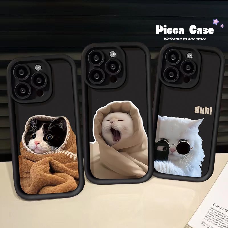 Ốp Điện Thoại Họa Tiết Mèo Hoạt Hình Cho IPhone 15 7Plus 11 12 14 13 Pro Max XR 8 6 15 6S 7 Plus XS Max X SE 2020