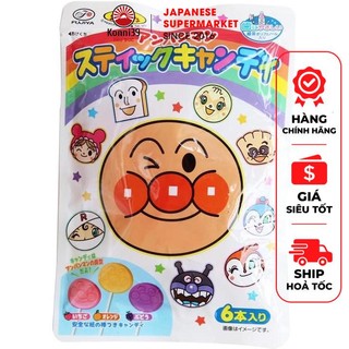 Kẹo mút vị trái cây cho bé hình chú hề anpanman