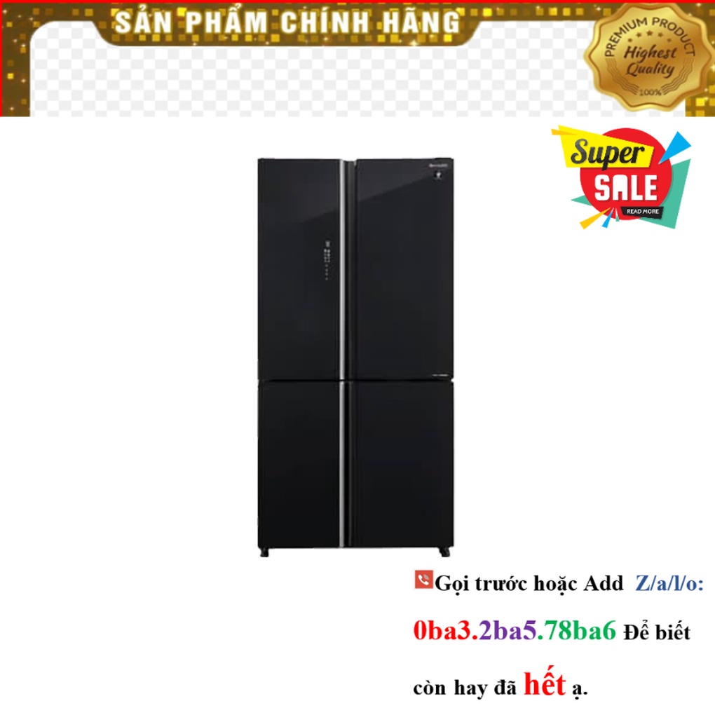 [Hãng] Tủ lạnh Sharp Inverter 572 lít SJ-FXP640VG-BK Màu đen