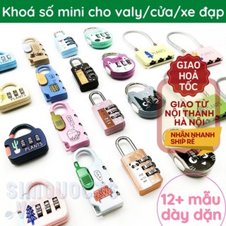 Ổ khoá số vali mini 3 số cao cấp bảo vệ hành lý