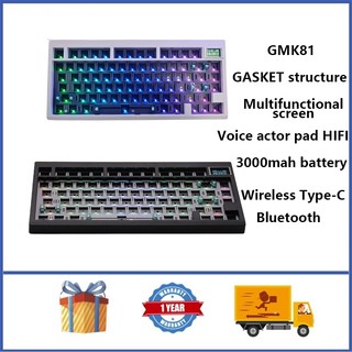Bàn phím cơ gmk81 không dây đa chức năng