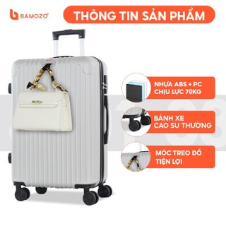 Vali kéo du lịch 8801 Bamozo Size 20 Vali Size 24 ,Vali nhựa ABS chống va đập chống trầy xước