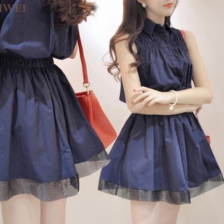 Hàng Có Sẵn Giao Hàng Nhanh Chóng #Ladies Đầm Nữ Nhấn Eo Phong Cách Hàn Quốc Thời Trang Mùa Hè Xinh Xắn
