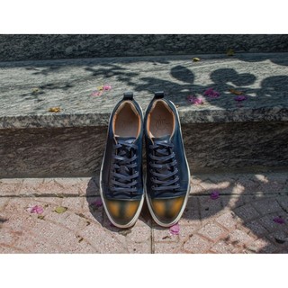 Giày Da Nam Kiểu Dáng Sneaker Chất Liệu Da Bê Nhập Khẩu Cao Cấp Thương Hiệu KNAR (BRONZE)