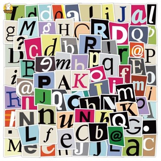 Set 20/50/100 sticker chống nước CHỮ CÁI PHONG CÁCH LIFESTYLE HIỆN ĐẠI VINTAGE dán mũ bảo hiểm vali laptop đàn ốp lưng