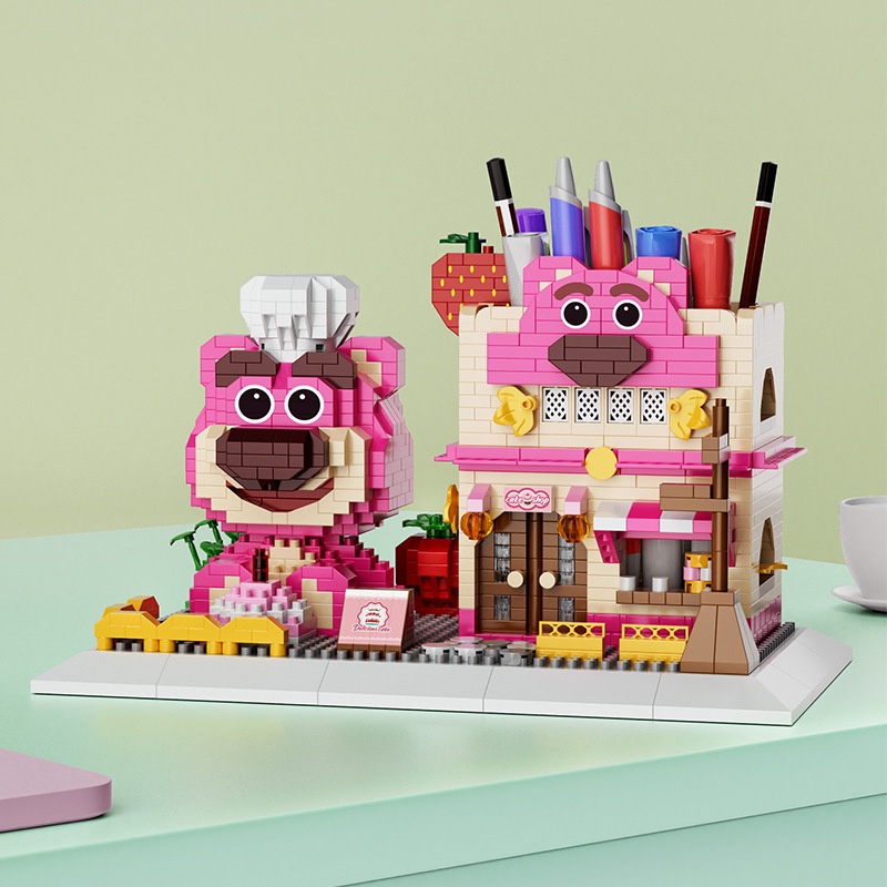 Lego Hộp Đựng Bút Hình Chú Chó Phi Hành Gia Dễ Thương